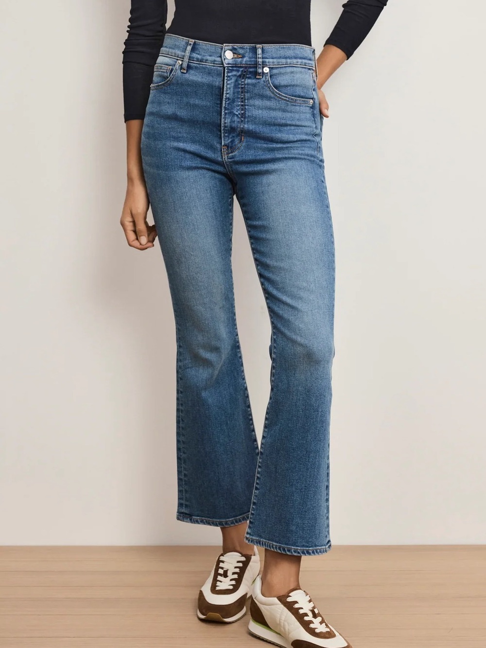 Veronica Beard Carson High Rise Ankle Flare Jeans